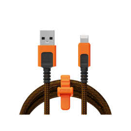 XTORM - CABLE XTREME USB-A A LIGHTNING 1.5M NEGRO/NARANJA XTORM - CXX2001