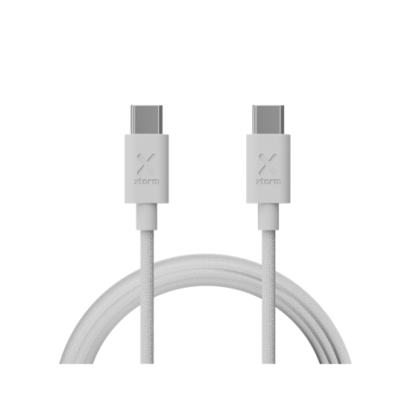 XTORM - CABLE GO2 USB-C A USB-C PD 100W 1M BLANCO XTORM - CXG2070