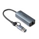 LINDY - Lindy 43415 hub de interfaz USB 3.2 Gen 2 (3.1 Gen 2) Type-C 5000 Mbit/s Gris - 43415