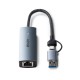 LINDY - Lindy 43415 hub de interfaz USB 3.2 Gen 2 (3.1 Gen 2) Type-C 5000 Mbit/s Gris - 43415