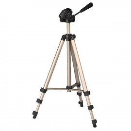 HAMA - Hama | Trípode Star 75, para cámara de fotos, conexión 6.4mm, altura ajustable hasta 125 cm, Color Beige - 4175