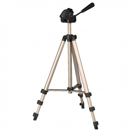 HAMA - Hama | Trípode Star 75, para cámara de fotos, conexión 6.4mm, altura ajustable hasta 125 cm, Color Beige - 4175