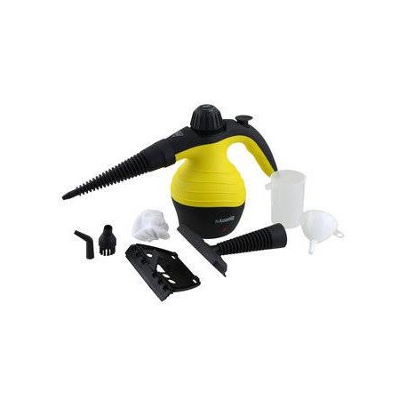 H.KOENIG - H.Koenig NV60 Limpiador a vapor portátil Negro, Amarillo 1000 W - 3760124951066