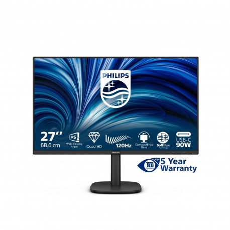 PHILIPS - Philips 3000 series 27B2U3601/00 pantalla para PC 68,6 cm (27'') 2560 x 1440 Pixeles Quad HD LCD Negro - 27B2U3601/00