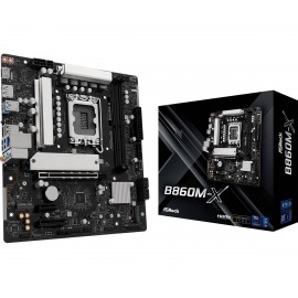 ASROCK - Asrock B860M-X Intel B860 LGA 1851 (Socket V1) micro ATX - 90-MXBRX-A0UAYZ