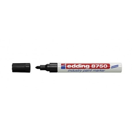 EDDING - Edding 8750 marcador permanente Punta redonda Negro - 4-8750001