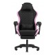 MARS GAMING - Mars Gaming MGC-X Fabric Silla para videojuegos de PC Asiento acolchado Negro, Rosa - MGCXFGRPK