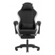 MARS GAMING - Mars Gaming MGC-X Fabric Silla para videojuegos de PC Asiento acolchado Negro, Blanco - MGCXFGRW