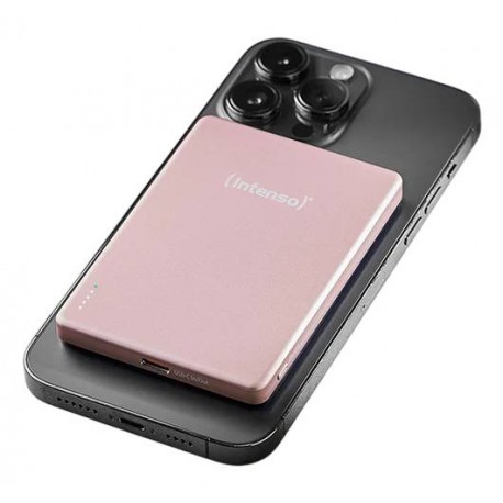 INTENSO - Intenso MW5000 Polímero de litio 5000 mAh Cargador inalámbrico Rosa - 7344023