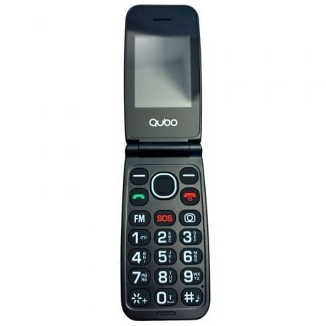 QUBO - Teléfono Móvil Qubo NEONW-BK 4G para Personas Mayores/ Negro - NEONWBK 4G
