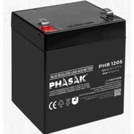PHASAK - Batería Phasak PHB 1205 compatible con SAI/UPS PHASAK según especificaciones - PHB 1205