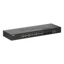 D-LINK - D-Link DGS-1530-28/E switch Gestionado L2 Gigabit Ethernet (10/100/1000) Negro - DGS-1530-28/E