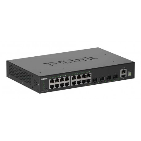 D-LINK - D-Link DGS-1530-20/E switch Gestionado L2 Gigabit Ethernet (10/100/1000) Negro - DGS-1530-20/E
