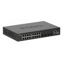 D-LINK - D-Link DGS-1530-20/E switch Gestionado L2 Gigabit Ethernet (10/100/1000) Negro - DGS-1530-20/E