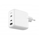 KSIX BCD65GANACCB BLANCO / CARGADOR DE RED ELÉCTRICA 2 X USB-C + 1 X USB-A 65W