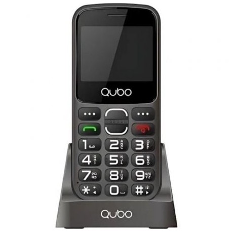 QUBO - Teléfono Móvil Qubo X-230BKC 4G para Personas Mayores/ Negro - X-230BKC 4G