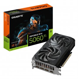 GIGABYTE - GIGABYTE GeForce RTX 5060 Ti WINDFORCE MAX OC 16G Tarjeta Gráfica