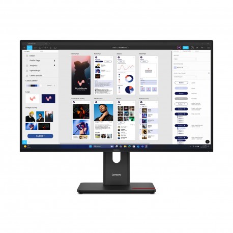 LENOVO - Lenovo ThinkVision T32UD-40 pantalla para PC 80 cm (31.5'') 3840 x 2160 Pixeles 4K Ultra HD LCD Negro - 64B0GAT1EU