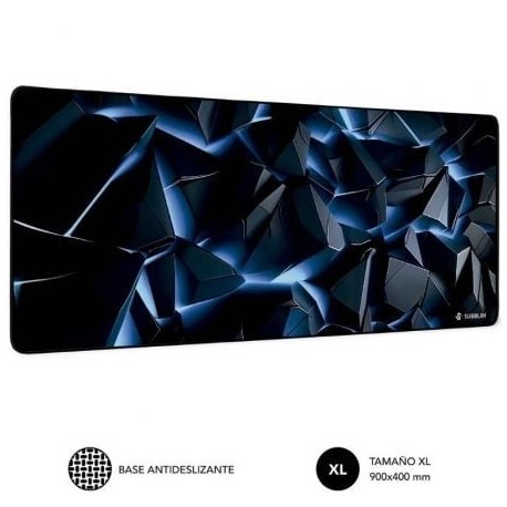 SUBBLIM - Alfombrilla Subblim Blue Obsidian XL/ 900 x 400 x 3 mm - SUBMP-01PUW06