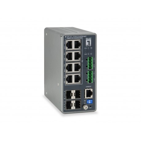 LEVELONE - LevelOne IGP-1271 Gestionado L3 Gigabit Ethernet (10/100/1000) Energía sobre Ethernet (PoE) Gris - 55052207