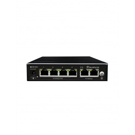 LEVELONE - LevelOne FEP-0631 switch Fast Ethernet (10/100) Energía sobre Ethernet (PoE) Negro - FEP-0631