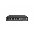 LEVELONE - LevelOne GES-2216 switch Gestionado L2 Gigabit Ethernet (10/100/1000) Negro - GES-2216