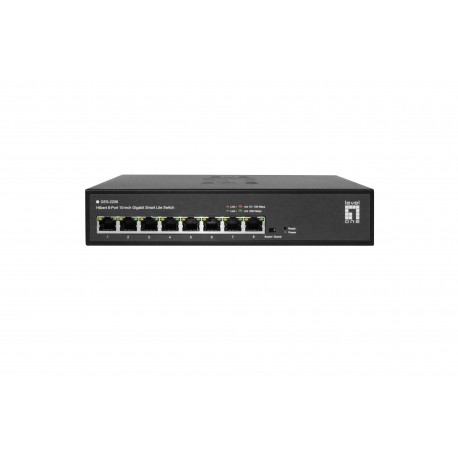 LEVELONE - LevelOne GES-2208 switch Gestionado L2 Gigabit Ethernet (10/100/1000) Negro - GES-2208