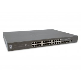 LEVELONE - LevelOne GTP-2871 switch Gestionado L3 Gigabit Ethernet (10/100/1000) Energía sobre Ethernet (PoE) Gris - 57082303