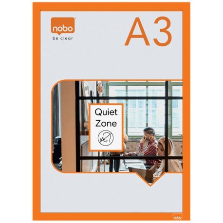 NOBO - Nobo 1915698 marco magnético A3 Naranja - 1915698
