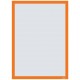 NOBO - Nobo 1915698 marco magnético A3 Naranja - 1915698