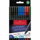 FABER-CASTELL - Faber-Castell Grip Finepen rotulador de punta fina Fino Negro, Azul, Verde, Rojo 10 pieza(s) - 151691