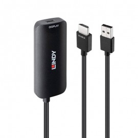 Lindy 43423 adaptador de cable de vídeo 0,2 m USB Tipo C HDMI + USB Type-C Negro