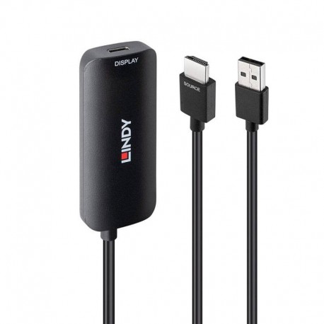 Lindy 43423 adaptador de cable de vídeo 0,2 m USB Tipo C HDMI + USB Type-C Negro