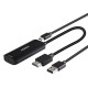Lindy 43423 adaptador de cable de vídeo 0,2 m USB Tipo C HDMI + USB Type-C Negro