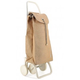 Rolser I-Max Yute Off White 4 Beige Bolsa para carrito de la compra