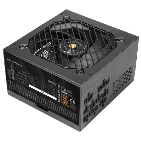 MARS GAMING - Fuente de Alimentación Mars Gaming MPB650SIM/ 650W/ Ventilador 12cm/ 80 Plus Bronze - MPB650SIM