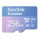 SanDisk Creator 256 GB MicroSDXC UHS-I Clase 10