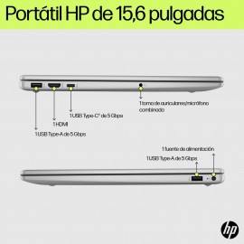 HP - HP Laptop 15-fd0355ns Portátil 512 GB SSD Wi-Fi 6 (802.11ax) FreeDOS Blanco - BT7Q6EA