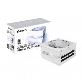 GIGABYTE AORUS ELITE P1000W ICE Fuente de Alimentación - PCIe 5.0, 80 PLUS Platinum