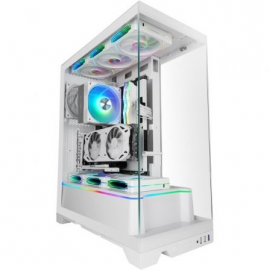 Caja Gaming Semitorre Mars Gaming MC-PRISMA/ Blanca