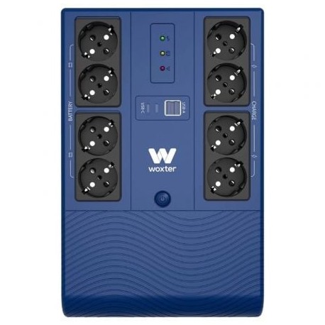 SAI Línea Interactiva Woxter Multibase UPS 1200 VA/ 1200VA-720W/ 8 Salidas/ Formato Torre
