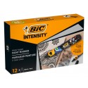 BIC Intensity marcador 12 pieza(s) Punta redonda Negro
