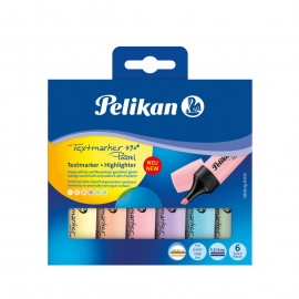 Pelikan 817325 marcador 6 pieza(s) Punta de cincel Azul, Verde, Naranja, Rosa, Amarillo