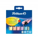 Pelikan 817325 marcador 6 pieza(s) Punta de cincel Azul, Verde, Naranja, Rosa, Amarillo