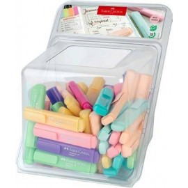 Faber-Castell 254650 marcador 100 pieza(s) Punta de cincel Colores surtidos