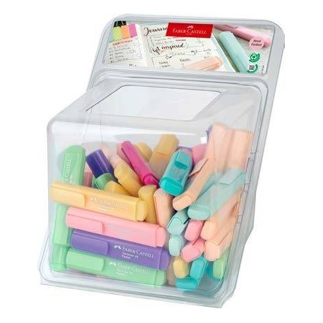Faber-Castell 254650 marcador 100 pieza(s) Punta de cincel Colores surtidos