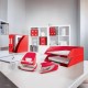 Leitz WOW archivador organizador Poliestireno Rojo