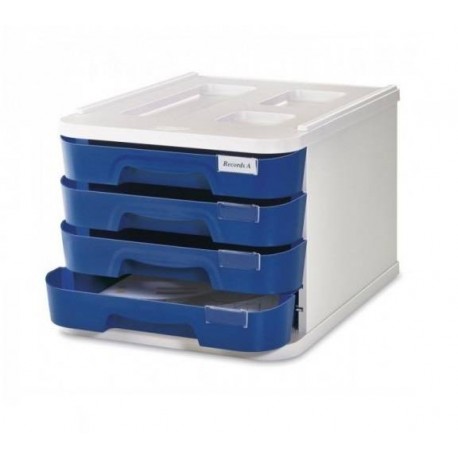 FAIBO 1000M-07 archivador organizador Poliestireno Azul, Gris