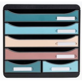 Exacompta 312606D organizador para cajón de escritorio Plástico Colores surtidos