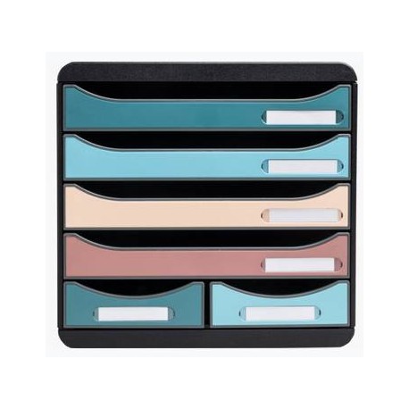 Exacompta 312606D organizador para cajón de escritorio Plástico Colores surtidos